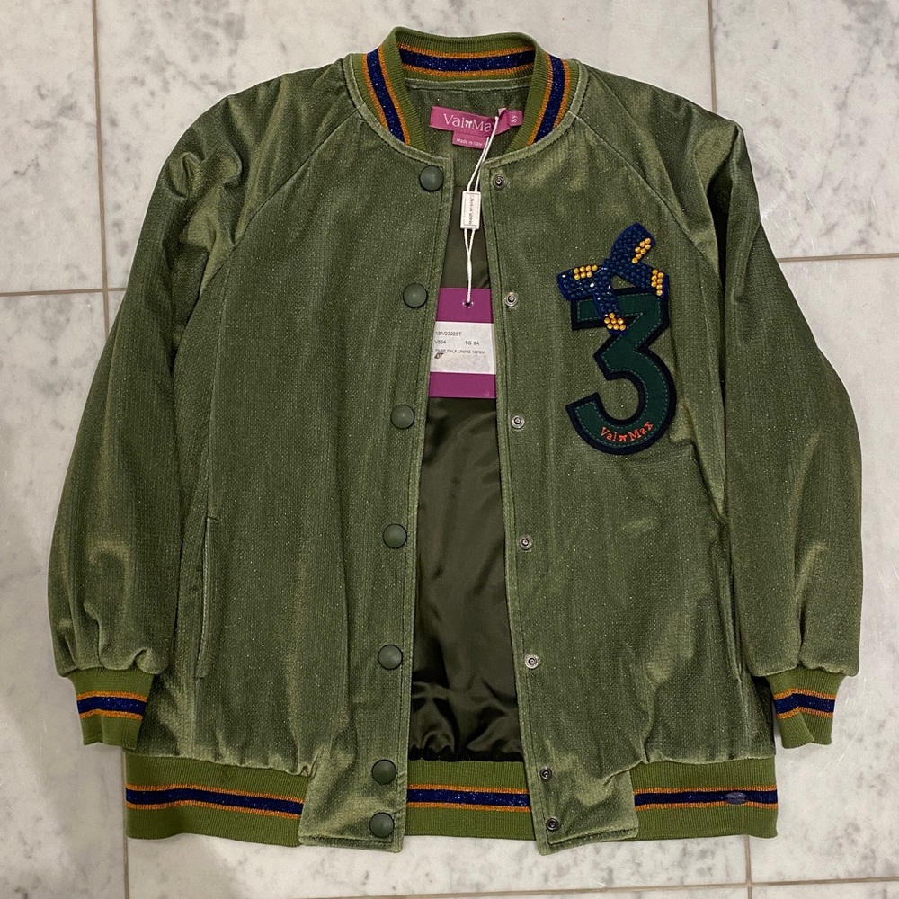 Val Max bomber zip-up hoodie